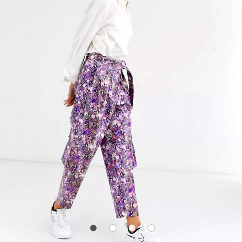 Snake leather utility pant